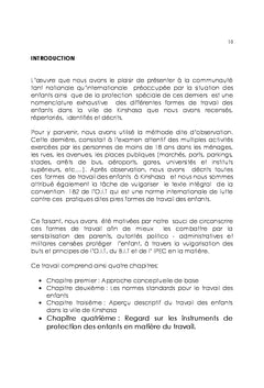 Travail des enfants à Kinshasa : Formes et descriptions