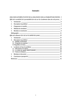 Sols non saturés et Dilatance-stabilité