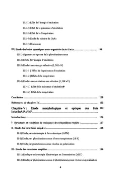Etude par spectroscopie optique des nano-structures auto-organisees