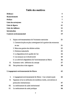 Le Maroc de l'économie verte