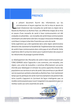 Capitalisation des expériences sur des mutuelles sociales au Burkina Faso