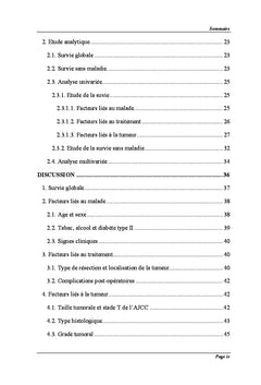 Facteurs histo-pronostiques de l'adénocarcinome du pancréas