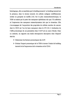 Facteurs histo-pronostiques de l'adénocarcinome du pancréas