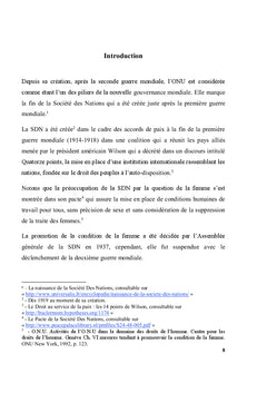 L'ONU et la protection des droits de la femme