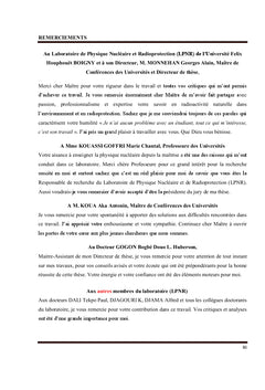 Radioactivite naturelle des eaux de consommation A Abidjan, C.I