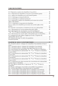 Radioactivite naturelle des eaux de consommation A Abidjan, C.I