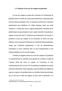 Conseil et assistance de la cour des comptes aux pouvoirs publics