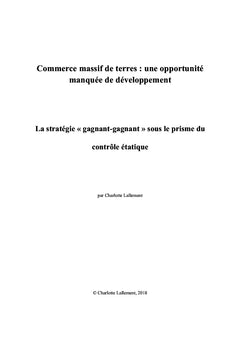 Commerce massif de terres : le nouveau monopoly