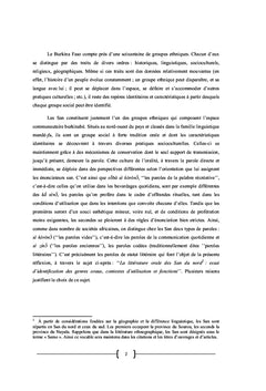 La littérature orale des Sanan du Nord (Burkina Faso)