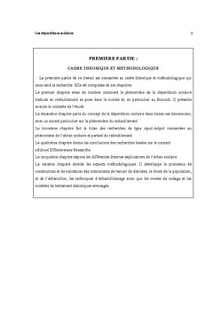 Les déperditions scolaires au niveau de l'enseignement élémentaire