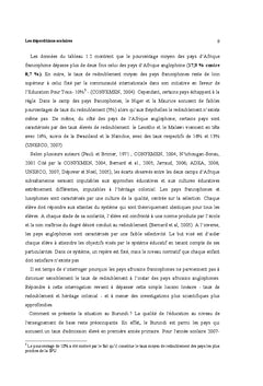 Les déperditions scolaires au niveau de l'enseignement élémentaire