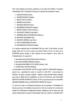 L'installation de la nouvelle province du Mai-Ndombe