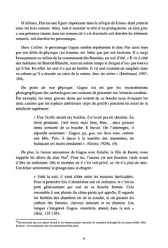 Une étude littéraire sur les oeuvres de Jean Giono