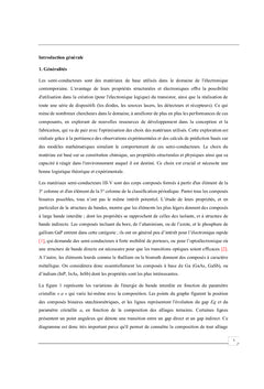 Investigation opto électronique des composés à base d'arsenic