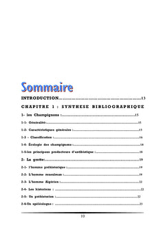 La flore fongique des grottes de Beni Ade
