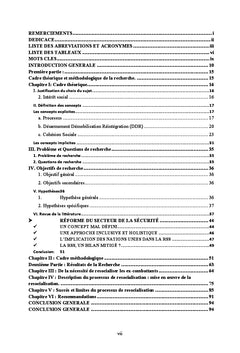 Cohésion sociale en Côte d'Ivoire à travers le processus de DDR