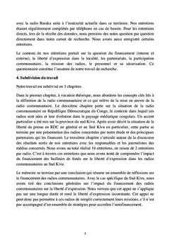 Impact du financement des bailleurs de fonds sur la liberté d'expression