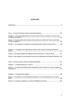 La lutte contre les dispositifs hybrides : Une avancee necessaire
