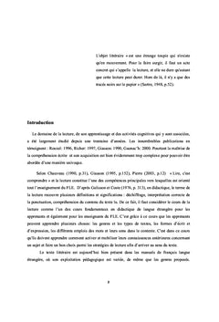 Enseignement de la lecture des textes littéraires en classe du FLE en Iran: défauts et solutions
