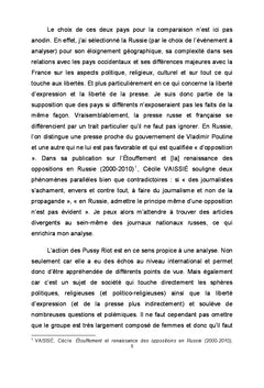 Les Pussy Riot dans la presse française et russe