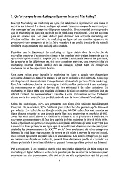 Les Fondements du Marketing électronique