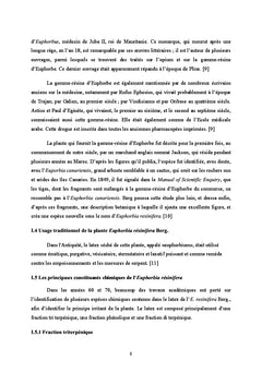 Valorisation des euphorbes marocaines: Phytochimie Appliquee