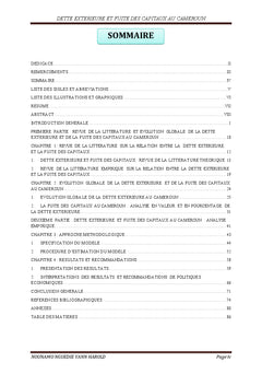 Dette extérieure et fuite des capitaux au Cameroun