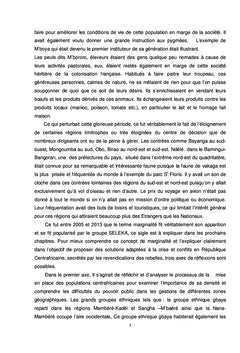 République Centrafricaine: Marginalité et violences