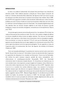 La quercétine et les complications chimiothérapeutiques