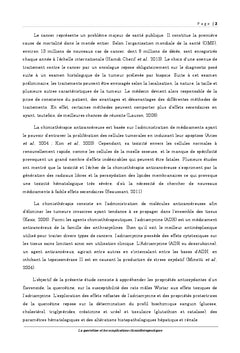 La quercétine et les complications chimiothérapeutiques