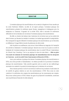 Traitement automatisé des inventaires physiques des immobilisations
