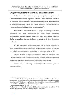 Authentification des actes immobiliers le cas de VeFA
