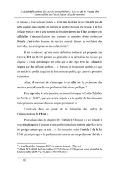 Authentification des actes immobiliers le cas de VeFA