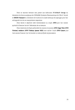Caractéristiques chimiques et potentialités antioxydantes