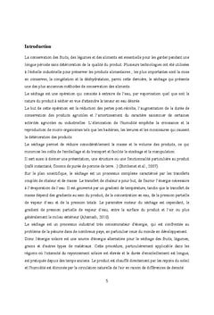 Développement des modèles de transferts massiques et thermiques