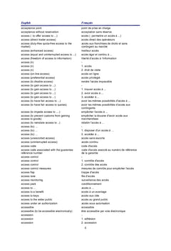 Dictionnaire des termes techniques douaniers Anglais/Français