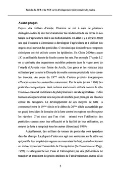 Toxicité du DFB et du FCX sur le développement embryonnaire des poules