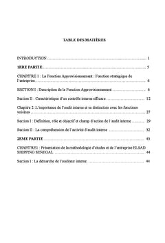 Impact du contrôle interne dans la fonction approvisionnement