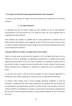 Impact du contrôle interne dans la fonction approvisionnement