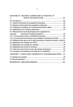Analyse de la Vulnérabilité Socio-économique des Ménages de Ngozi