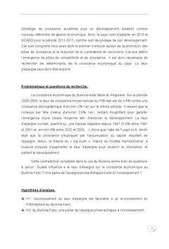 Influence du taux d'épargne sur la croissance économique