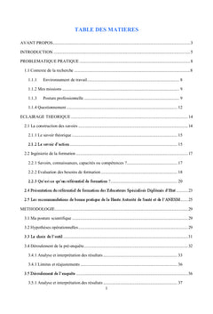Quels savoirs mis en oeuvre par les éducateurs spécialisés