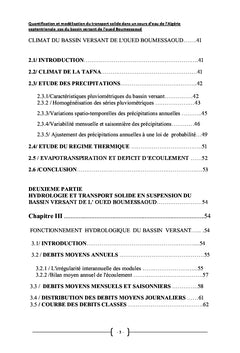 Quantification Et Modelisation Du Transport Solide Dans Un Cours D'eau