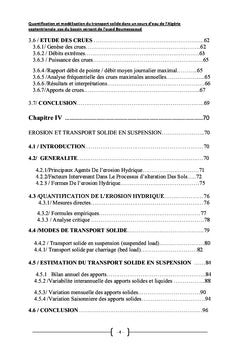 Quantification Et Modelisation Du Transport Solide Dans Un Cours D'eau