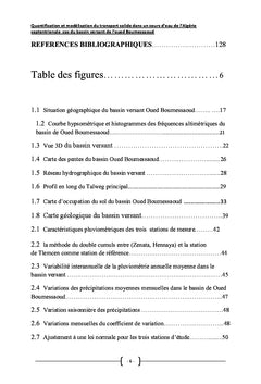 Quantification Et Modelisation Du Transport Solide Dans Un Cours D'eau