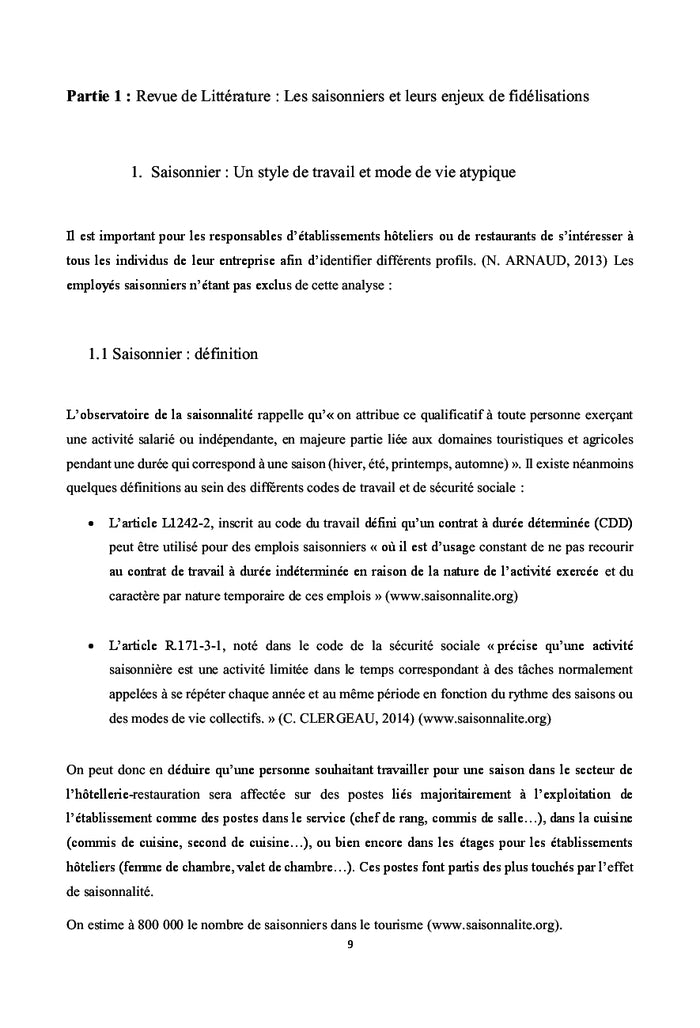 Management et fidélisation des saisonniers en hôtellerie