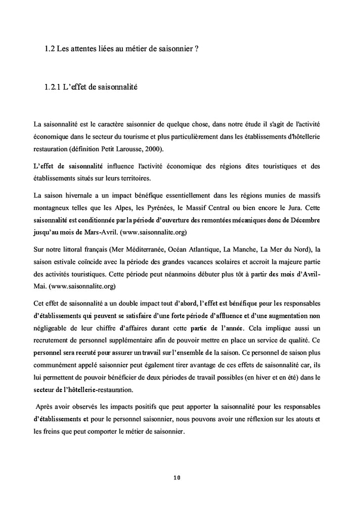 Management et fidélisation des saisonniers en hôtellerie