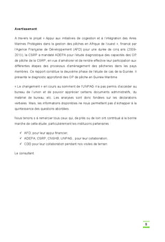Analyse approfondie des Organisations Professionnelles de la Pêche