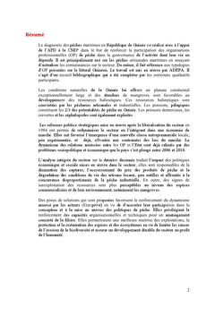 Analyse de contexte et Inventaire des OP de la Pêche