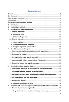 Analyse de contexte et Inventaire des OP de la Pêche